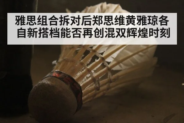 雅思组合拆对后郑思维黄雅琼各自新搭档能否再创混双辉煌时刻